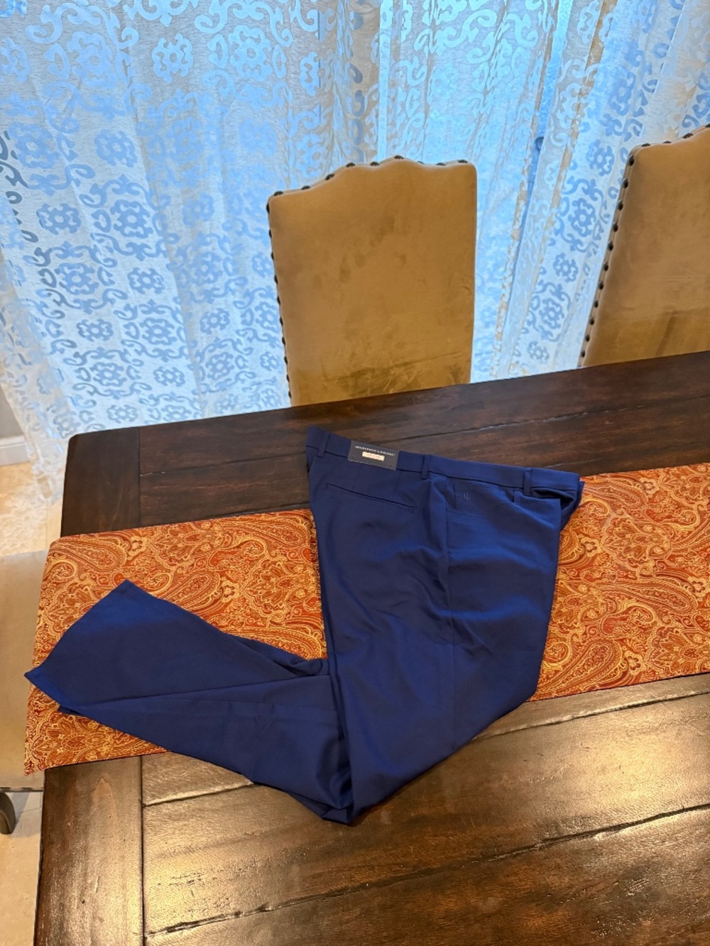 Holderness & Bourne Men's Size 35x32 The Warner Pant Navy MSRP $165